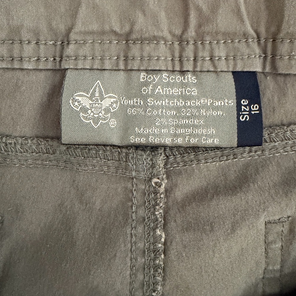 Boy Scouts of America Youth Switchback Pants - Gray